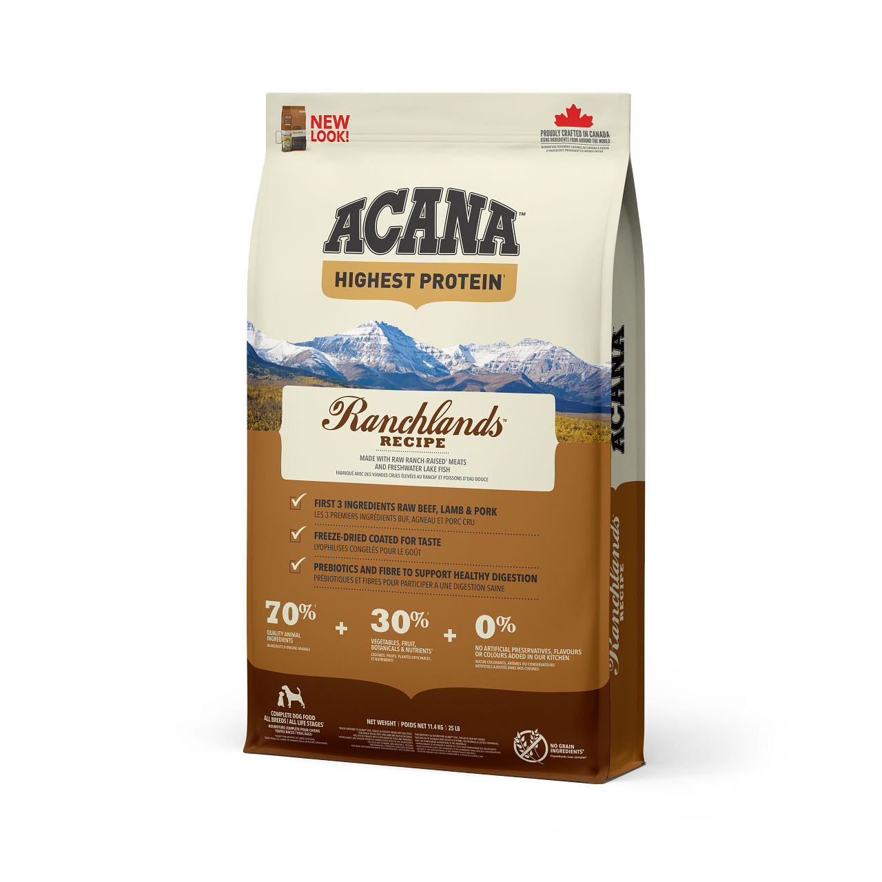 Torrfoder Ranchlands till Hund - 11,4 kg - Acana
