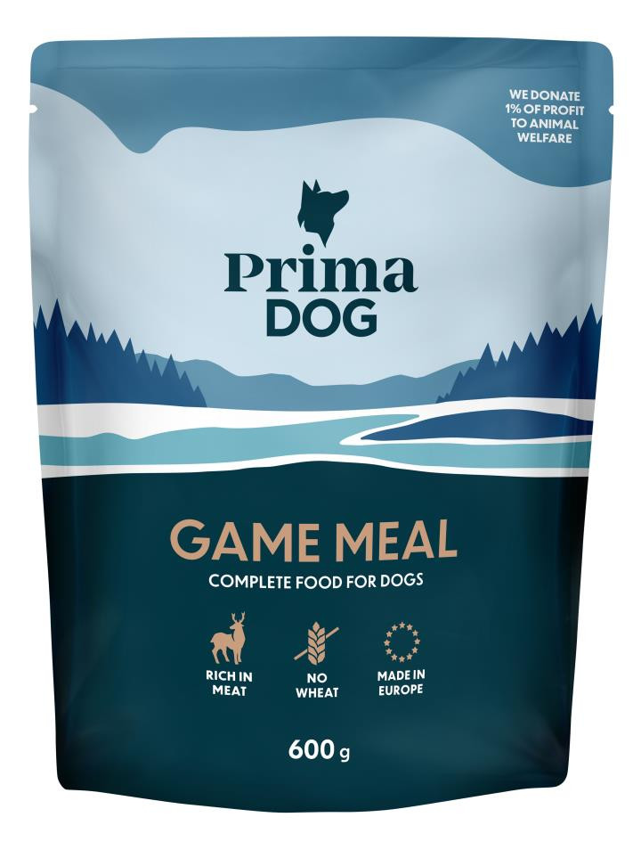 Portionsmåltid med Viltsmak för hund - 12 x 260 g - PrimaDog