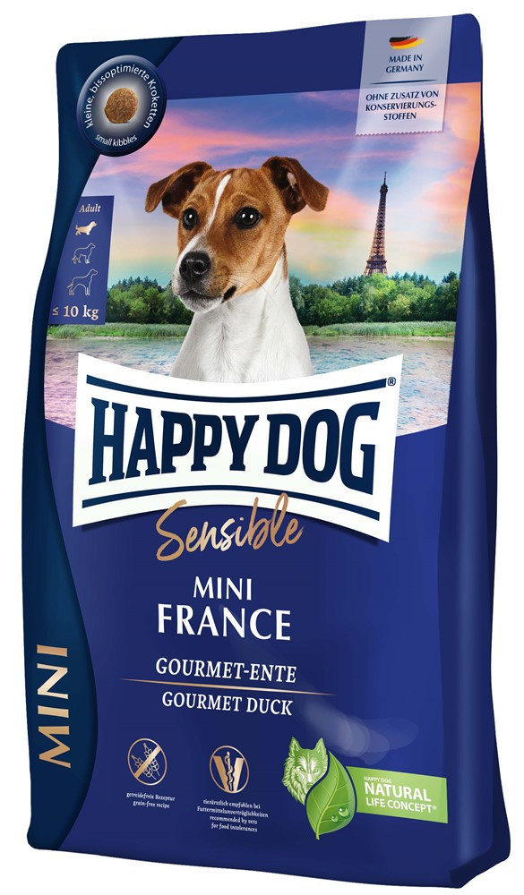 Mini France Hundfoder - 4 kg - HappyDog