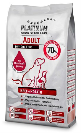 Adult Beef + Potato Torrfoder till Vuxen Hund - 5,0 kg - Platinum