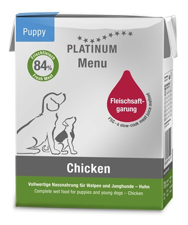 Puppy Menu Chicken Våtfoder till Valp - 12 x 375 g - Platinum