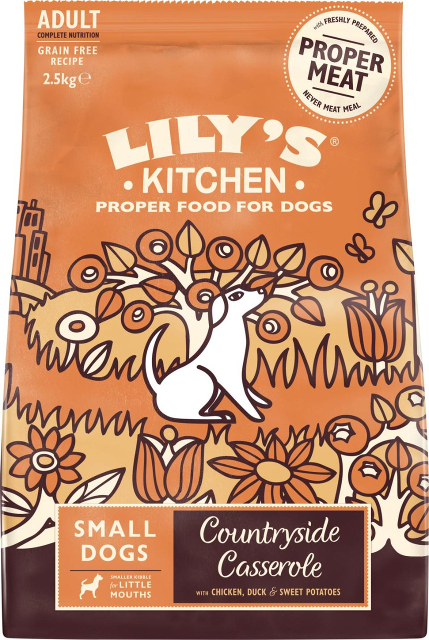 Chicken & Duck Small Breed Torrfoder för Hundar - 2,5 kg - Lilys kitchen