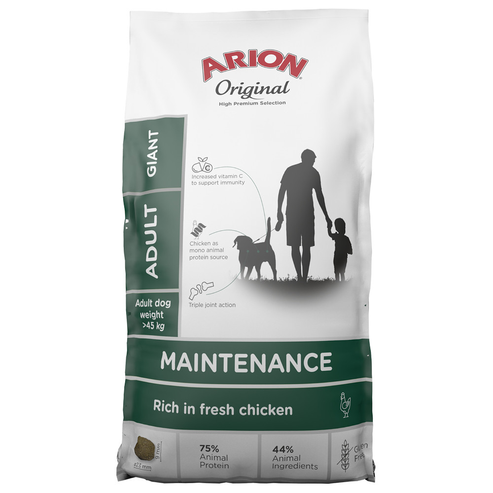 Original Maintenance Giant Torrfoder för Hundar - 12 kg - Arion