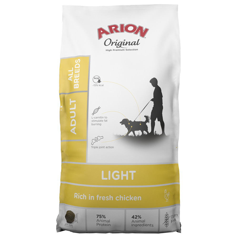 Original Light All Breed Torrfoder för Hundar - 12 kg - Arion