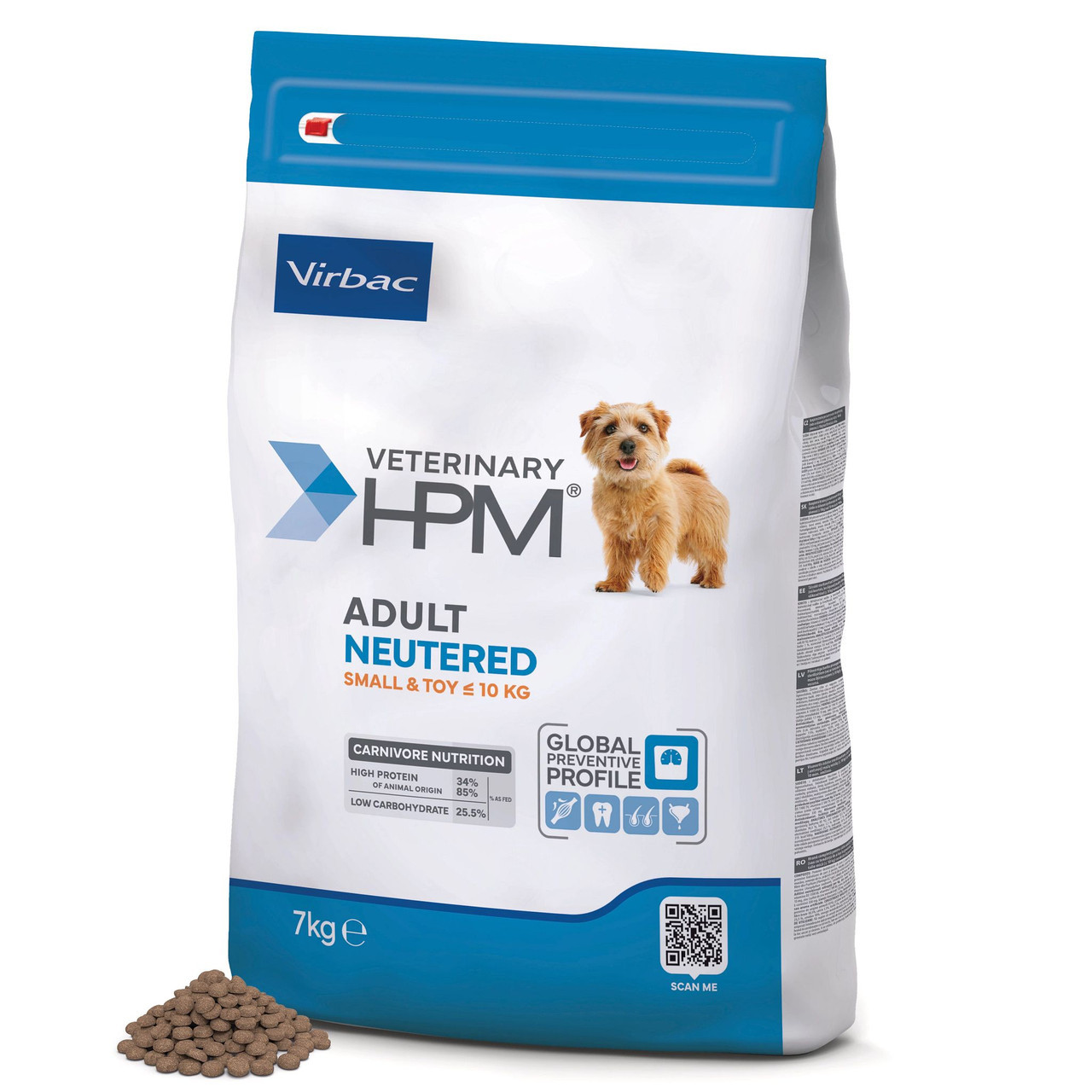 Adult Neutered Hundfoder Small & Toy - 7 kg - Virbac
