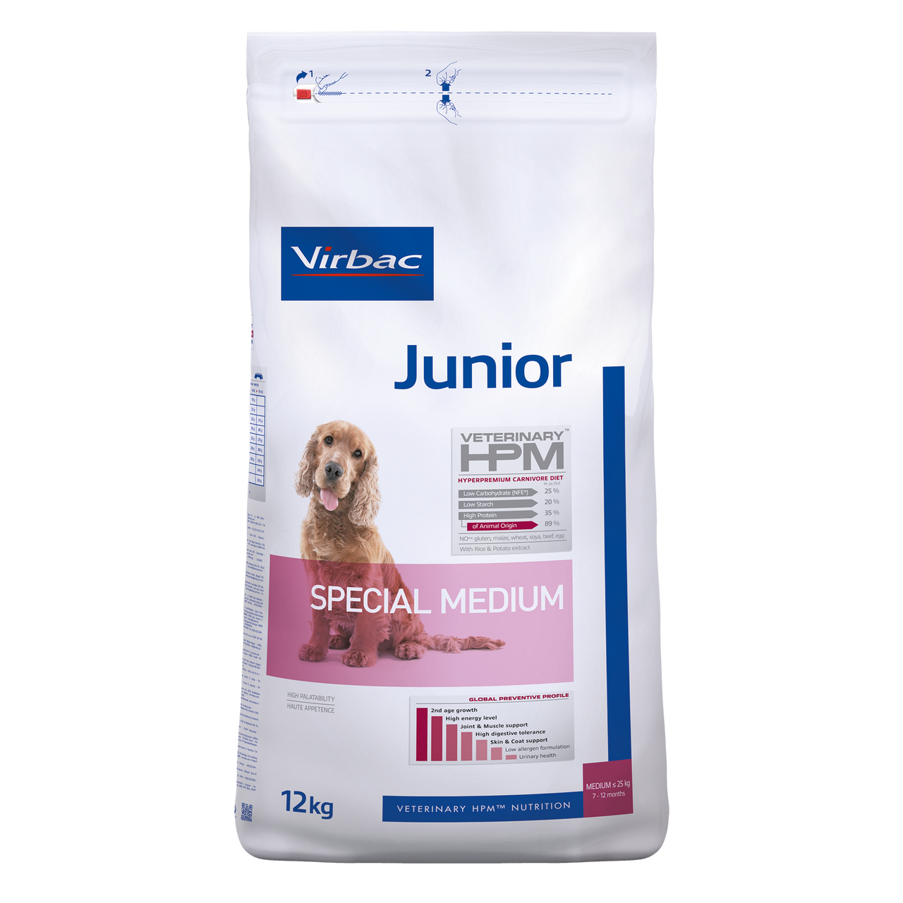 Junior Torrfoder till Hund Special Medium - 12 kg - Virbac
