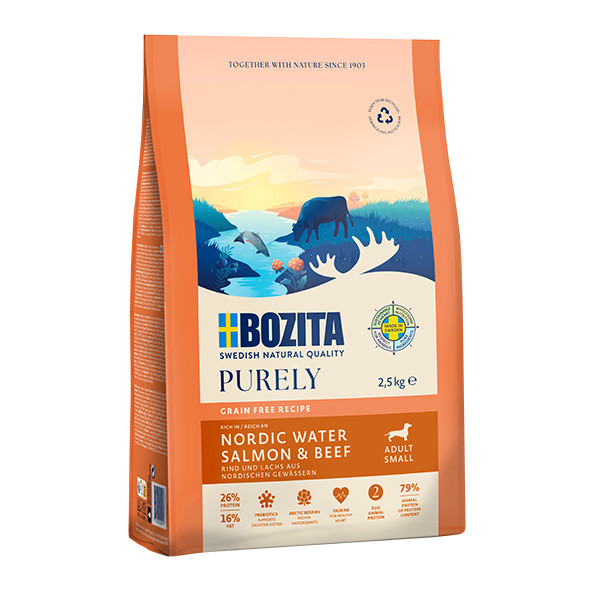 Purely Adult Small Salmon & Beef Hundfoder - 2,5 kg - Bozita