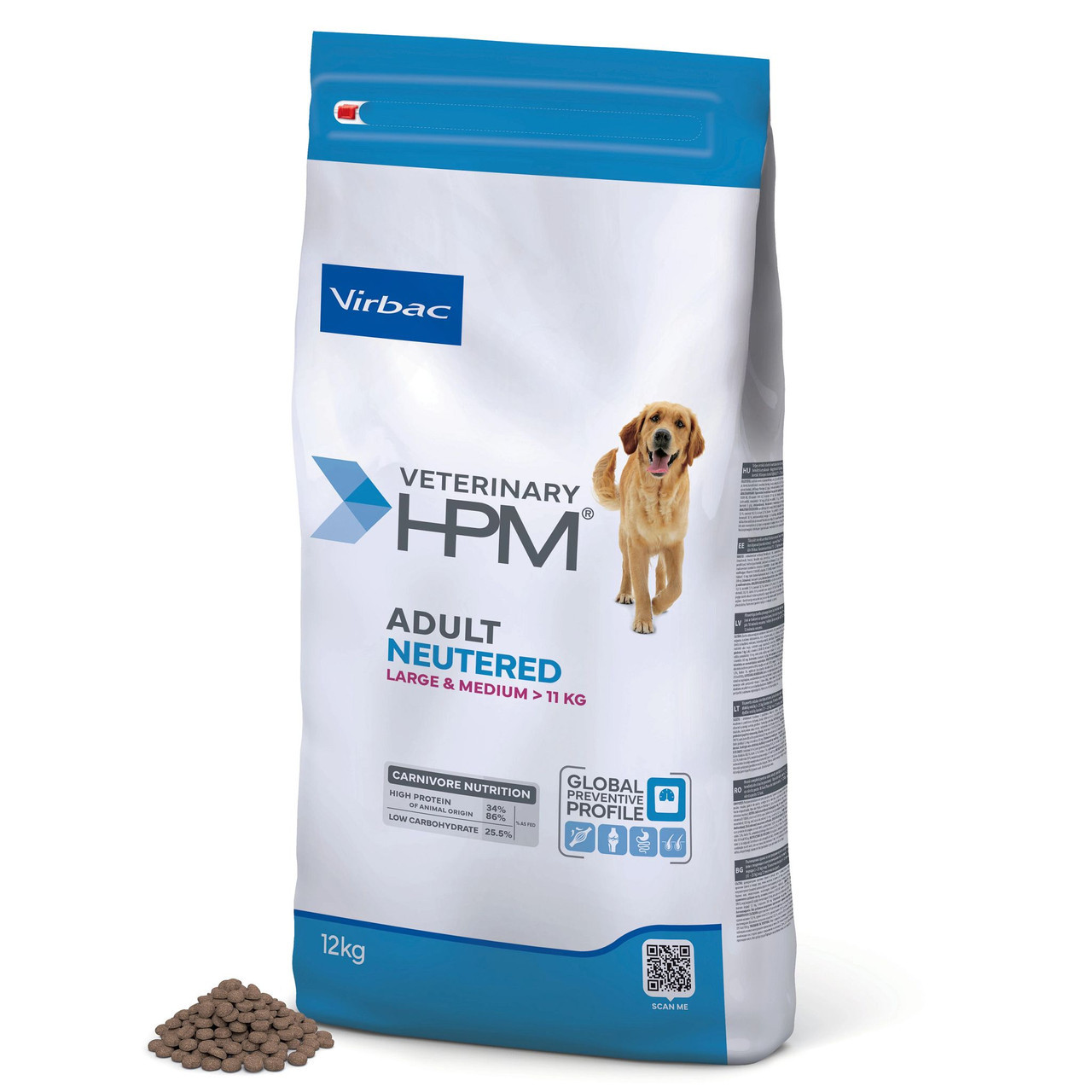 Adult Neutered Hundfoder Large & Medium - 12 kg - Virbac