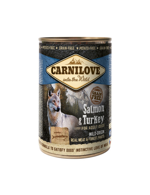 Wild Meat Salmon & Turkey Våtfoder till Hund - 6 x 400 g - Carnilove