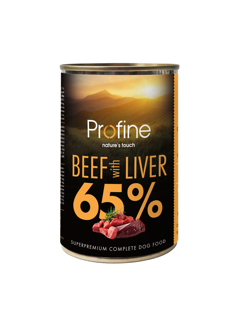 Beef & Liver Våtfoder till Hund - 6 x 400 g - Profine