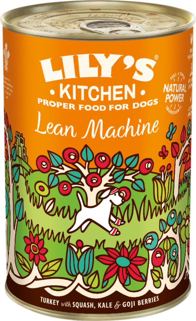 Lean Machine Tin Våtfoder för Hundar  - 6 x 400 g - Lilys kitchen