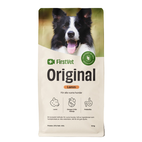 FirstVet Original Lamm - milt och snällt foder för vuxna hundar - 3 kg - FirstVet