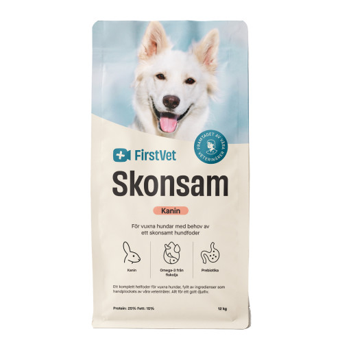 FirstVet Skonsam - hypoallergent foder för vuxna hundar - 3 kg - FirstVet