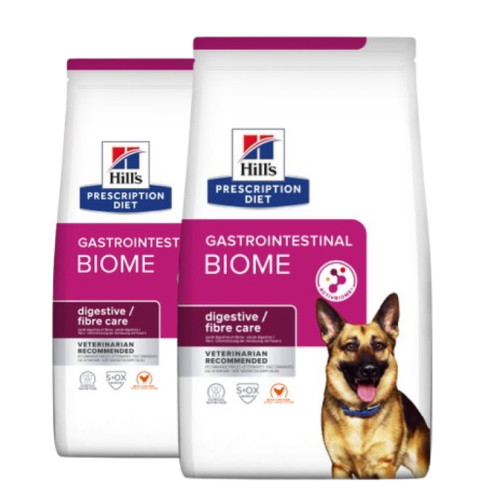 2-pack Presciption Diet Gastroinstestinal Biome torrfoder till hund med Kyckling - 2 x 10 kg - Hill’s