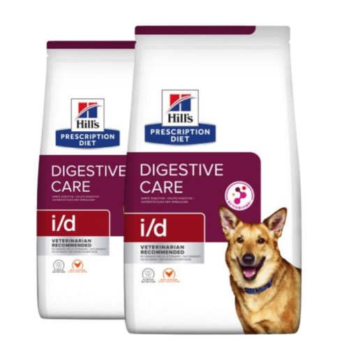 2-pack Prescription Diet i/d Digestive Care Hundfoder med Kycklingsmak - 2 x 12 kg - Hill’s