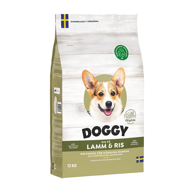 Lamm & Ris Torrfoder för hund - 4,75 kg - Doggy