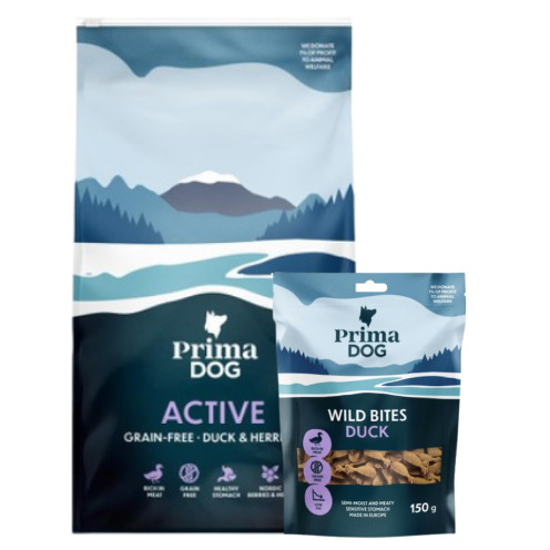 Köp Anka & Strömming Premium Hundfoder Vuxen - få godis på köpet! - 10 kg + hundgodis - PrimaDog