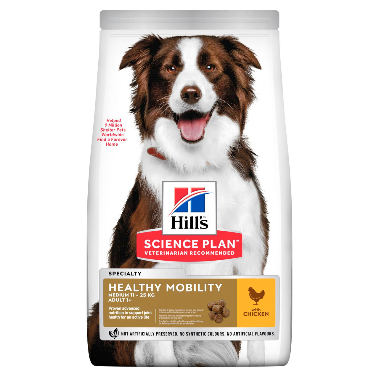 Adult Dog Healthy Mobility Medium torrfoder med kyckling Hundfoder - 12 kg - Hill’s