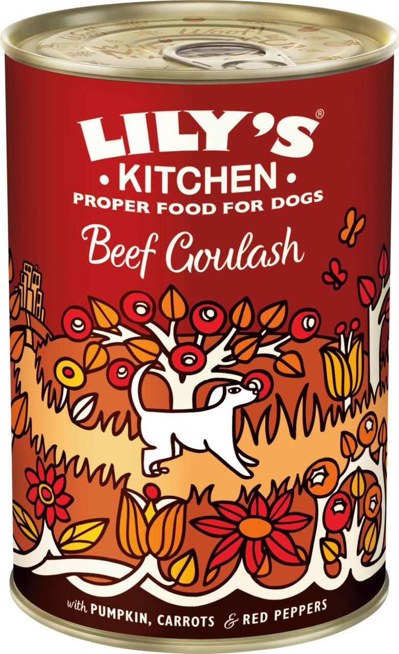 Beef Goulash Tin Våtfoder för Hundar - 6 x 400 g - Lilys kitchen