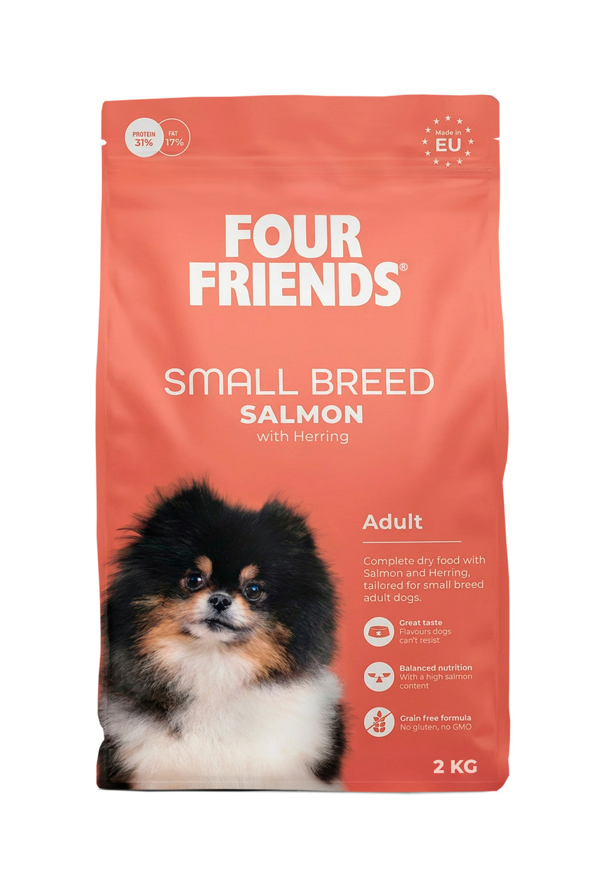Small Breed Salmon Torrfoder till Hund - 2 kg - FourFriends