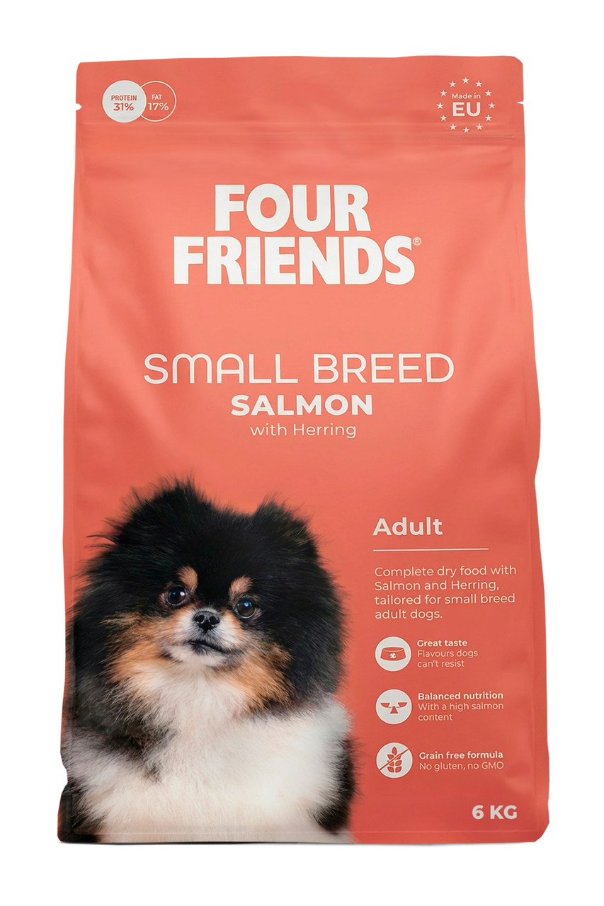 Small Breed Salmon Torrfoder till Hund - 6 kg - FourFriends