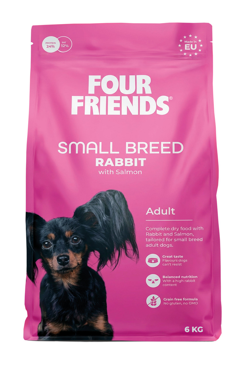Small Breed Rabbit Torrfoder till Hund - 6 kg - FourFriends