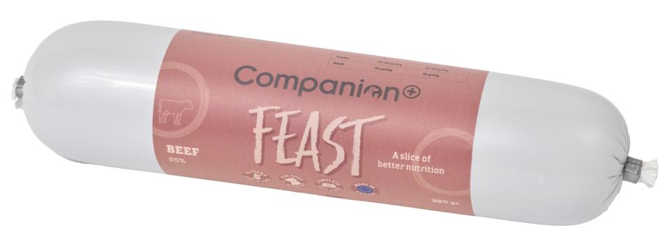 Feast Korv med Nötkött Hundfoder - 350 g - Companion