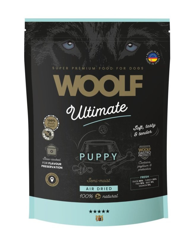 Semi-Moist Puppy Torrfoder för Valp - 1 kg - Woolf Snacks