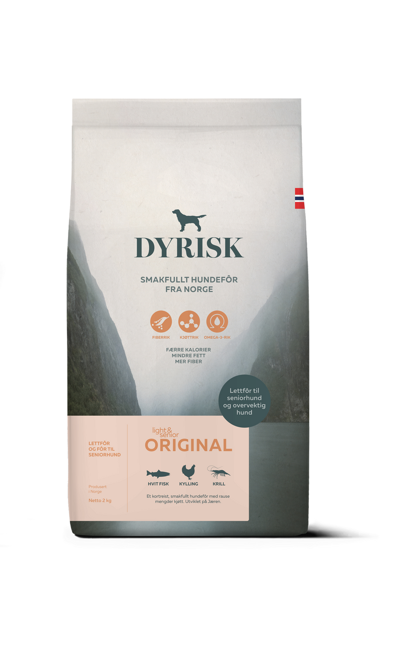 Hundfoder Light & Senior till äldre hundar - 2 kg - Dyrisk