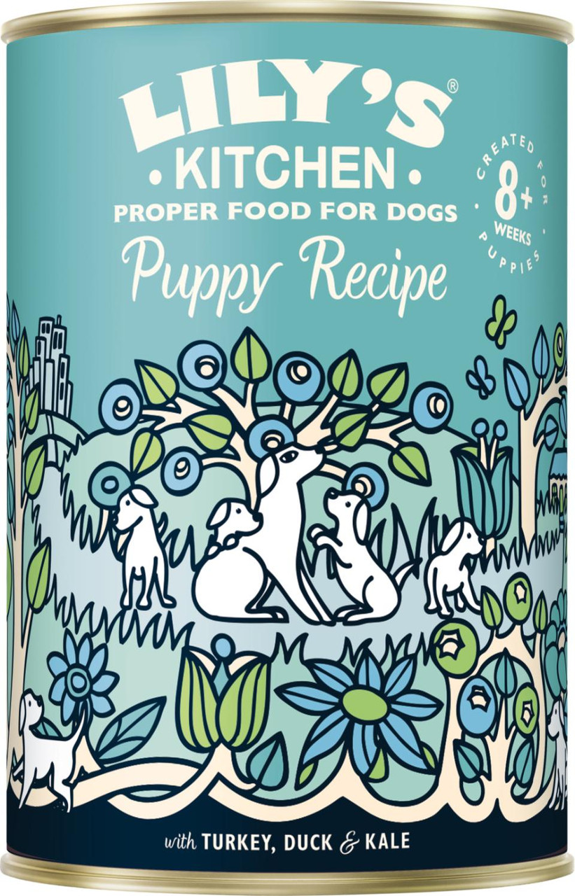 Puppy Recipe Turkey & Duck Våtfoder för Valpar - 6 x 400 g - Lilys kitchen