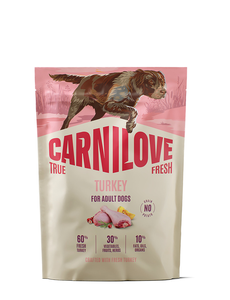 True Fresh Turkey Adult Dogs Torrfoder  - 1,5 kg - Carnilove
