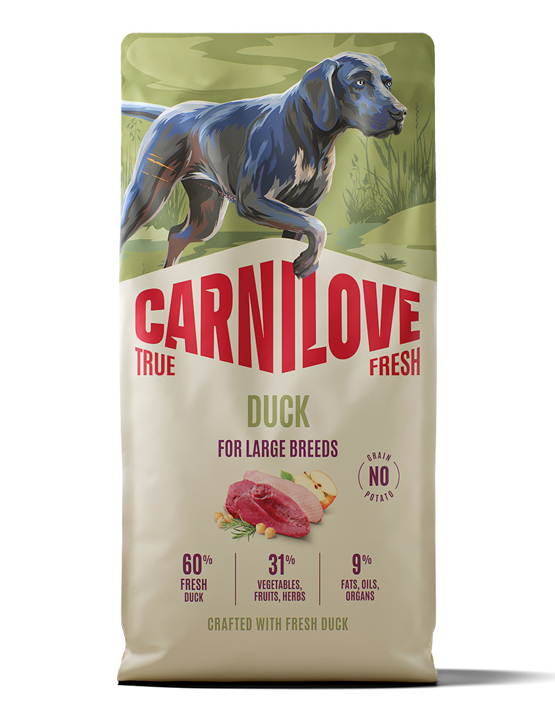 True Fresh Duck Large Adult Dogs Torrfoder för Stora Hundar - 12 kg - Carnilove