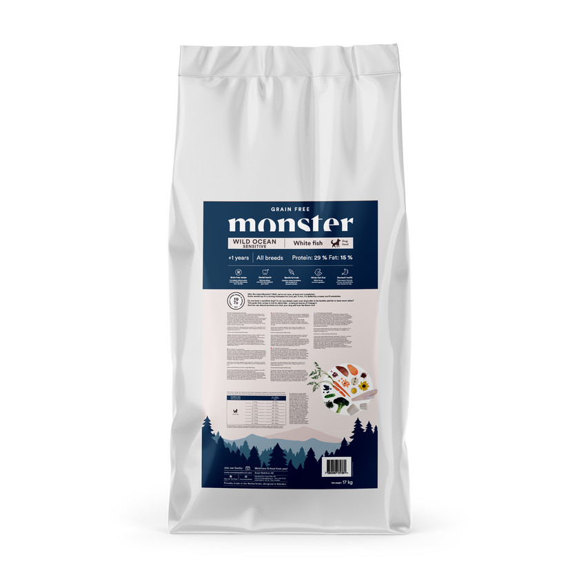 Dog Grain Free Wild Ocean All Breed - 17 kg - Monster