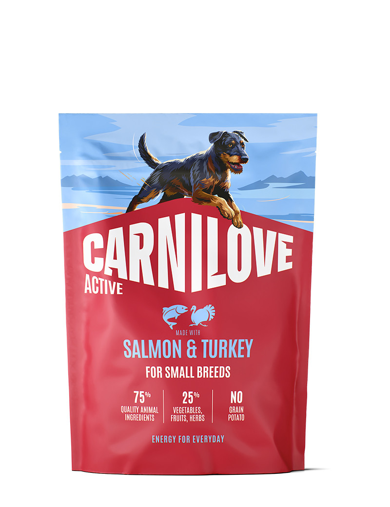 Salmon & Turkey Adult Small Breed Torrfoder för Hund - 1,5 kg - Carnilove