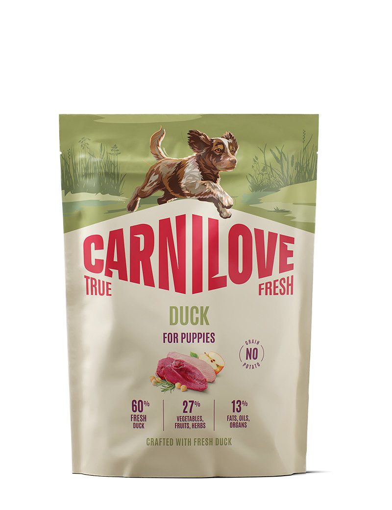 True Fresh Duck Puppy Torrfoder för Valpar - 1,5 kg - Carnilove
