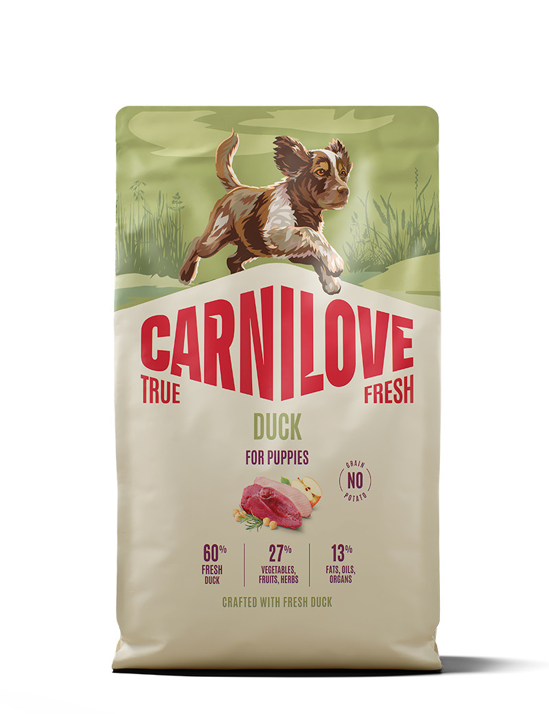 True Fresh Duck Puppy Torrfoder för Valpar - 4 kg - Carnilove