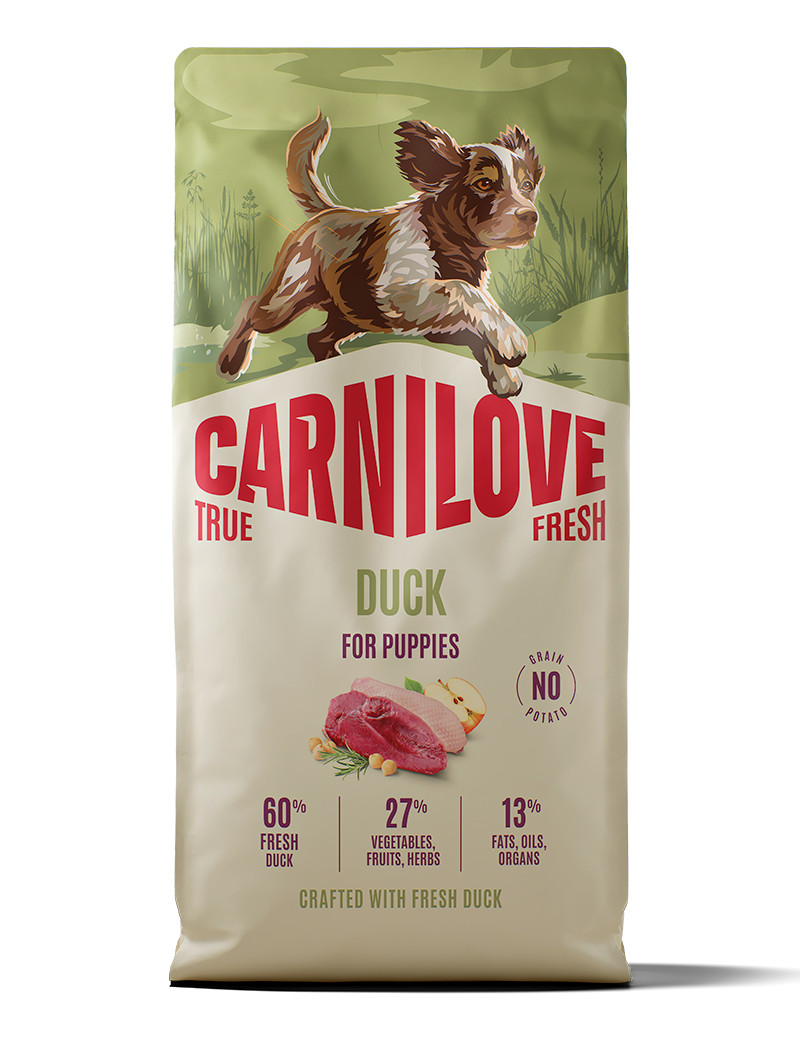 True Fresh Duck Puppy Torrfoder för Valpar - 12 kg - Carnilove