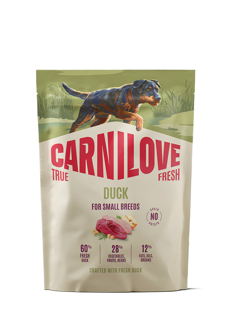 True Fresh Duck Adult Small Breed Torrfoder för Hund - 1,5 kg - Carnilove