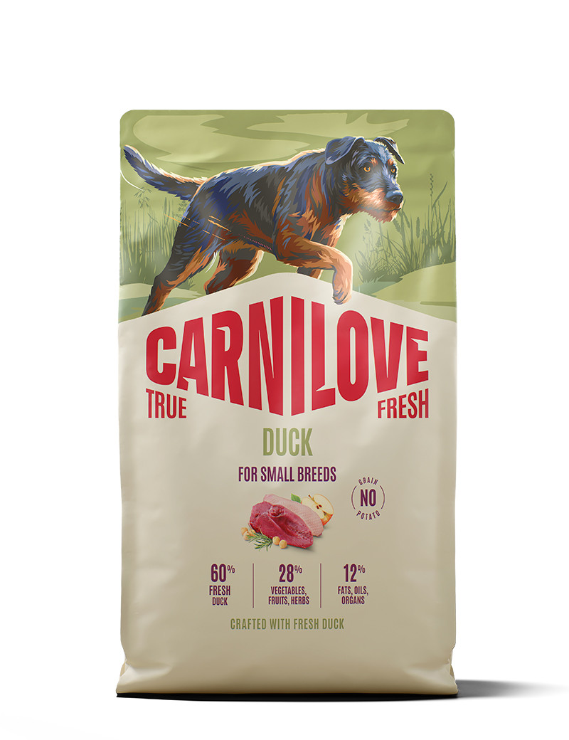 True Fresh Duck Adult Small Breed Torrfoder för Hund - 4 kg - Carnilove
