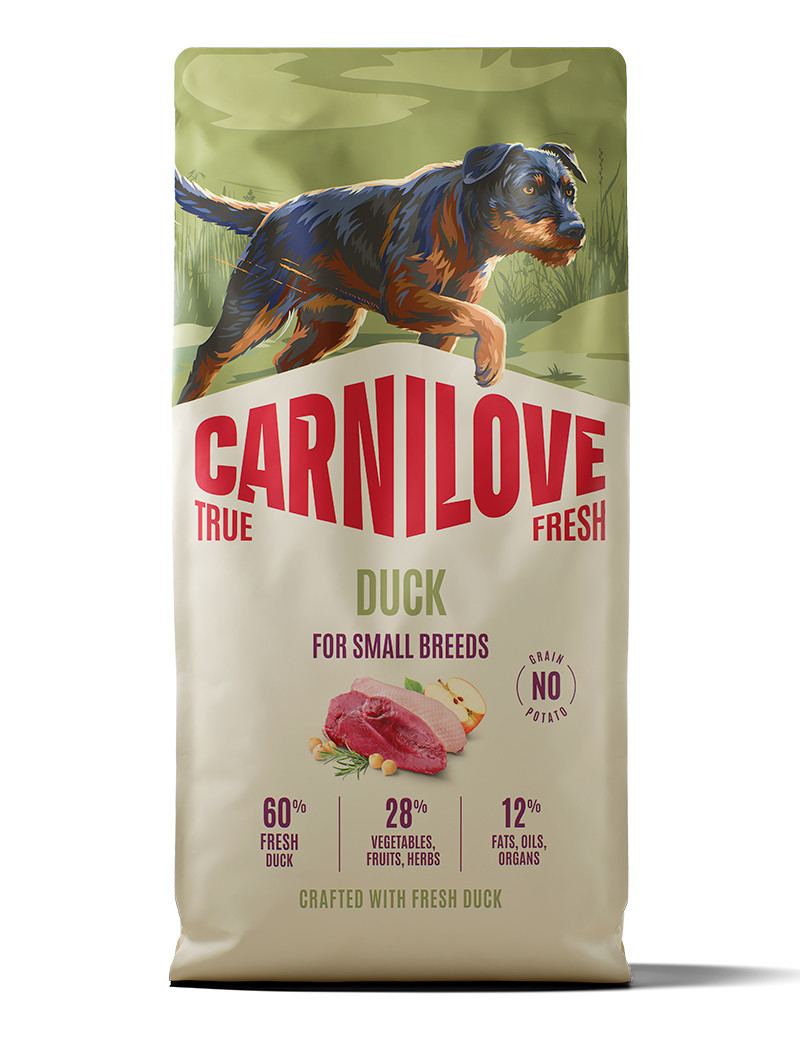 True Fresh Duck Adult Small Breed Torrfoder för Hund - 12 kg - Carnilove