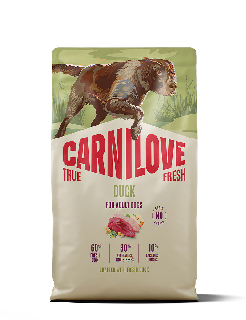 True Fresh Duck Adult All Breed Torrfoder för Hund - 4 kg - Carnilove