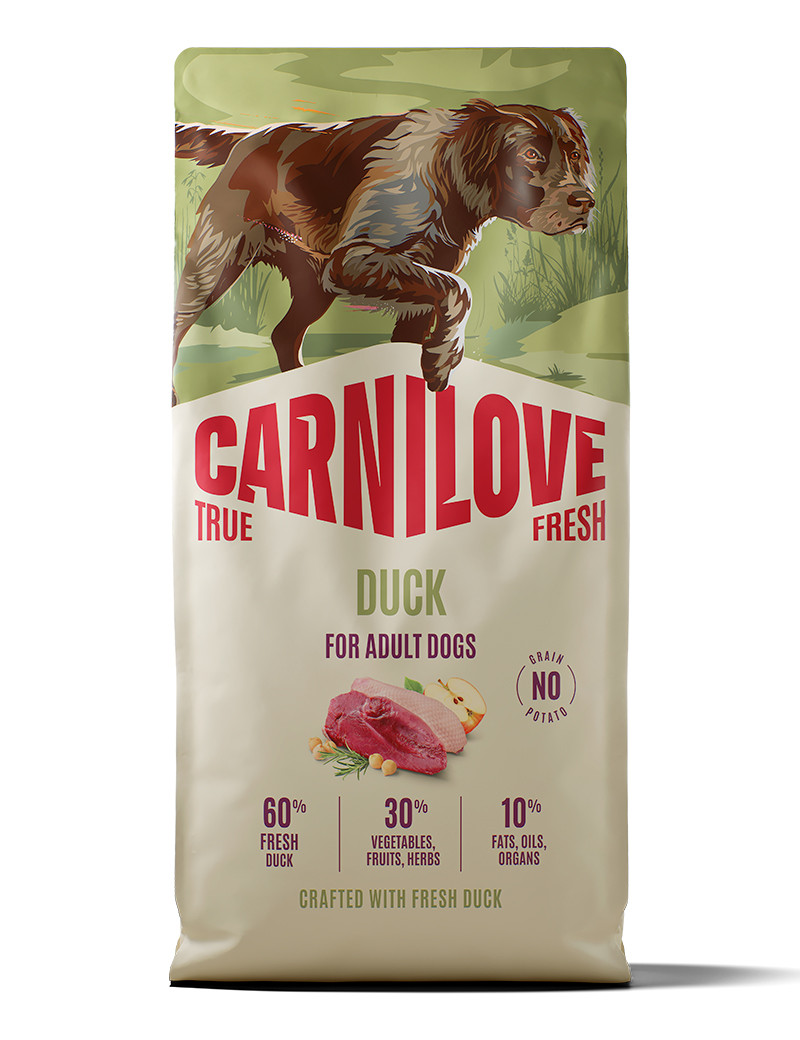 True Fresh Duck Adult All Breed Torrfoder för Hund - 12 kg - Carnilove