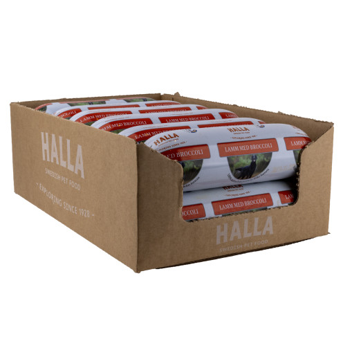 Svenskt Våtfoder Lamm med Broccoli till Hund - 12 x 650 g - Halla Pet Food