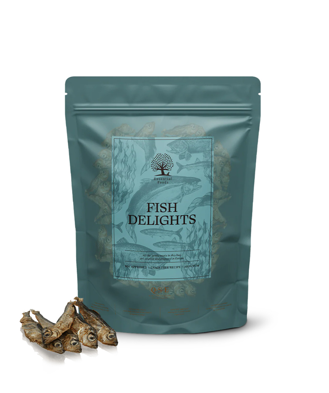 Essential Tiny Fish Delights Hundgodis - 90 g - Essential Foods