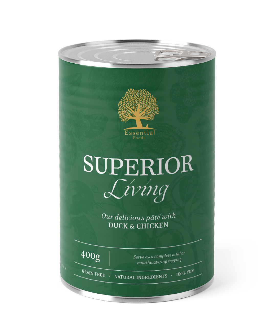 Essential Superior Living Paté Hundfoder - 6 x 400 g - Essential Foods