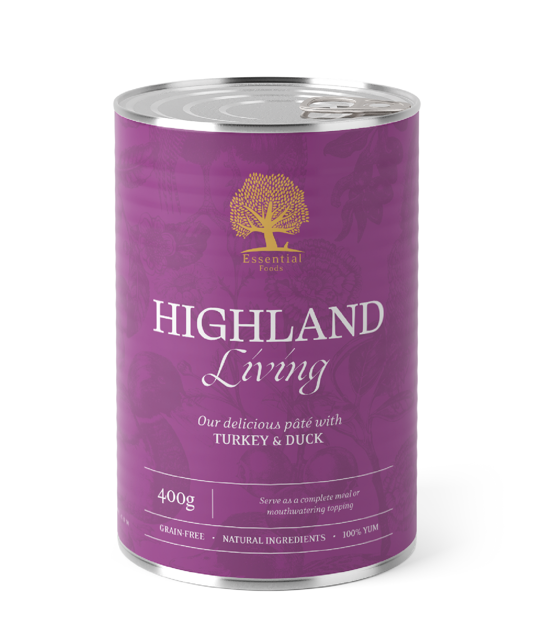 Essential Highland Living Paté Hundfoder - 6 x 400 g - Essential Foods