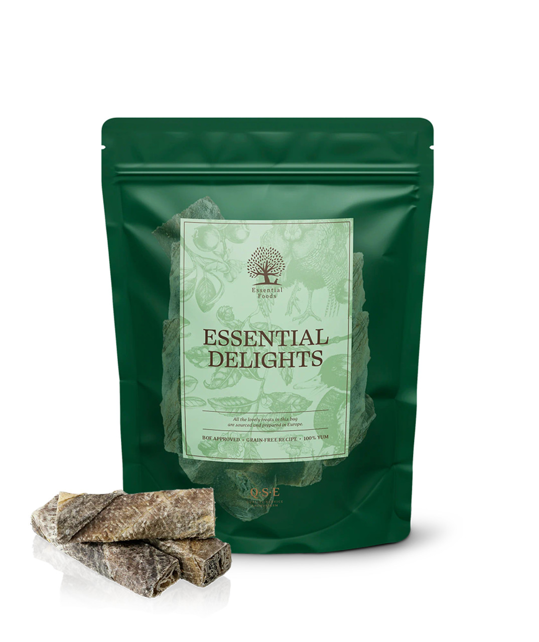 Essential Small Cod Fish Delights Tuggben för Hund - 175 g - Essential Foods