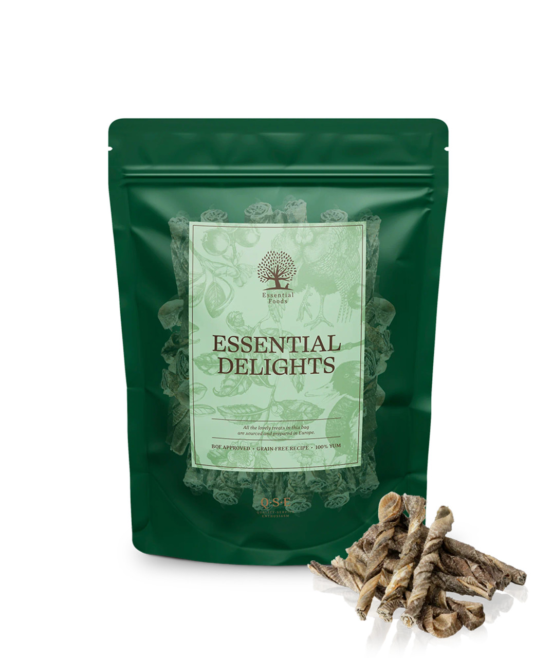 Essential North Sea Chewy Fish Delights Tuggben för Hund - 170 g - Essential Foods