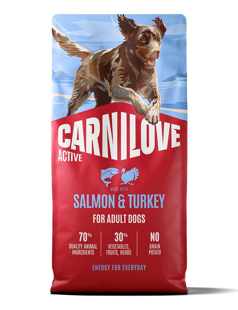 Salmon & Turkey Adult Torrfoder för Vuxna Hundar - 12 kg - Carnilove