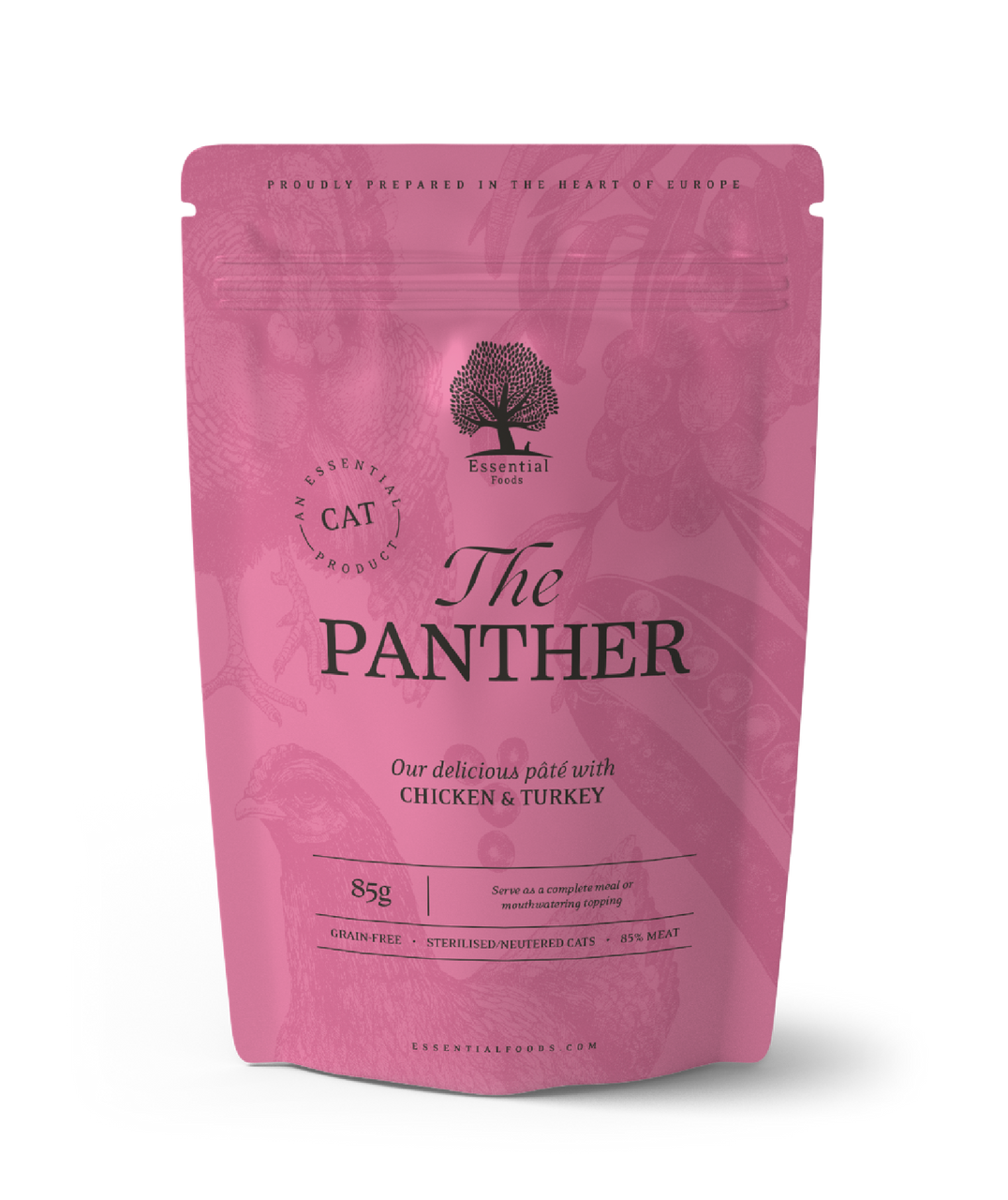 Essential Panther Paté till Katt - 12 x 85 g - Essential Foods
